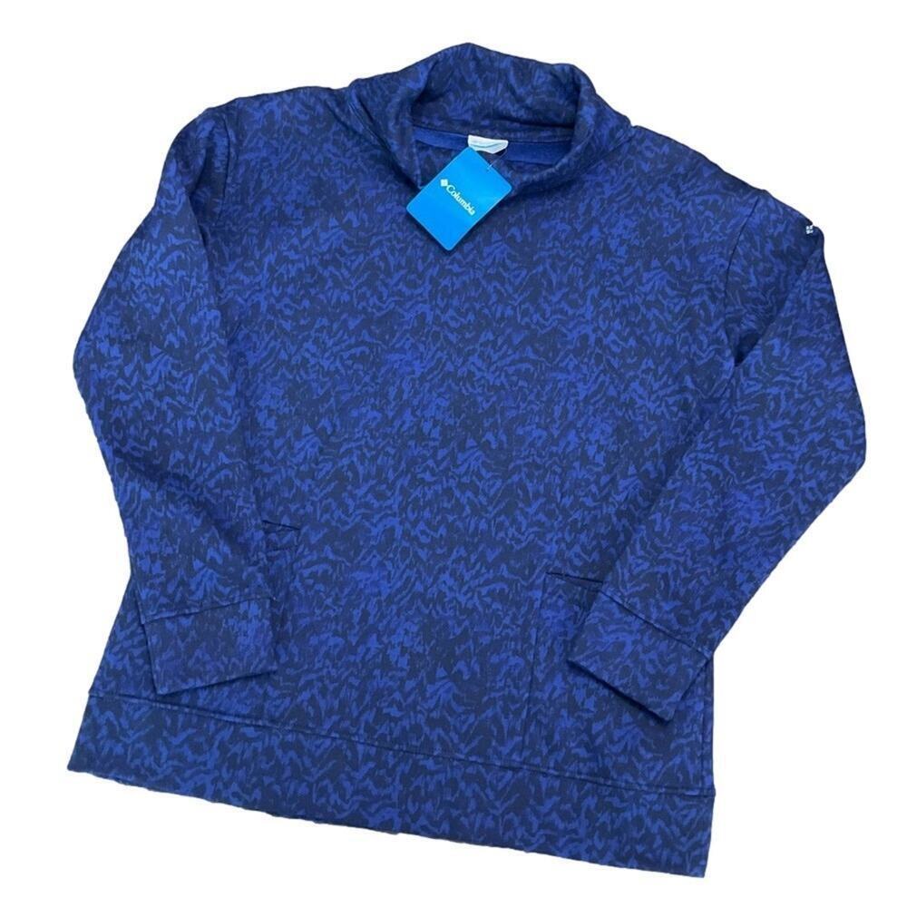 Columbia Women's Funnel Pullover Dark Sapphire Size Large NWT